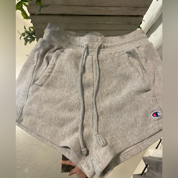 Champion Reverse Weave Small Gray Women Booty Sport Shorts Surf Run Gym - Picture 4 of 9